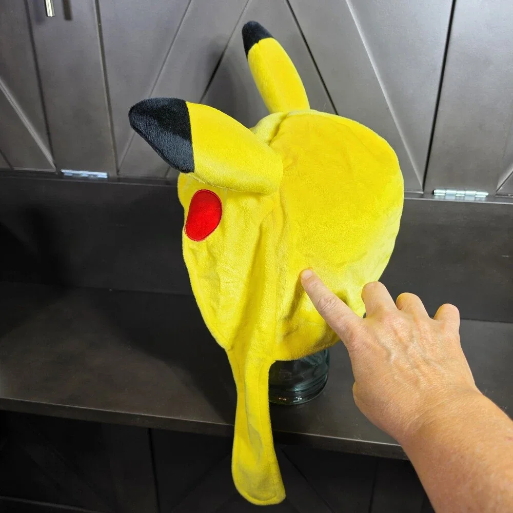 Pokémon Pikachu Beanie Costume Head Piece Hat Youth One Size